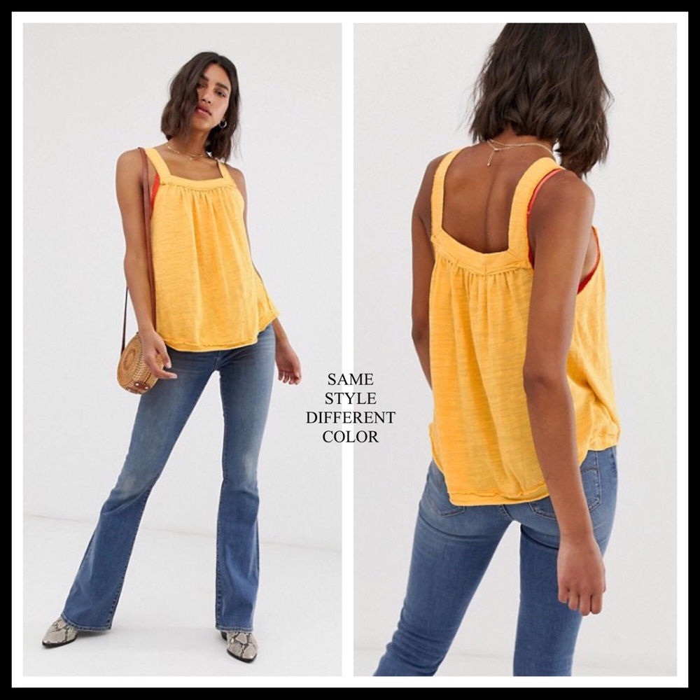 FREE PEOPLE BOHO FLOWY TANK TOP TUNIC TEE A2C - Picture 9 of 16